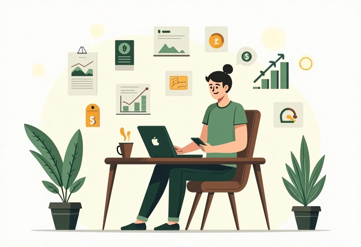 Freelancer's workspace for loan comparison